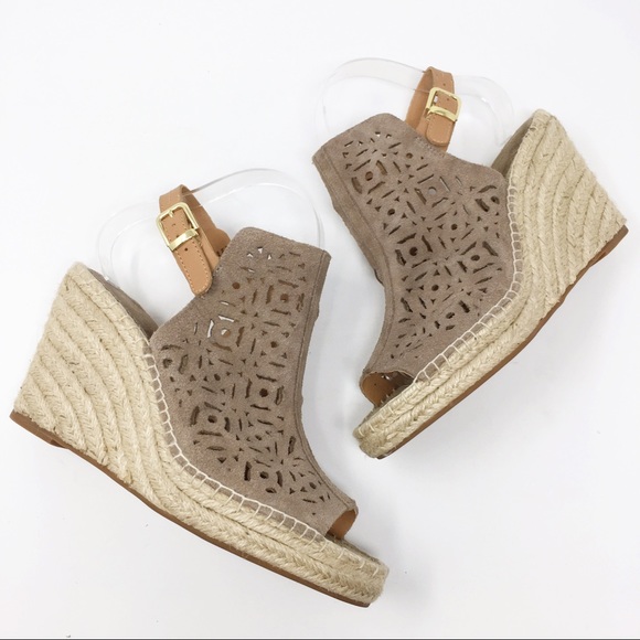 Seychelles Shoes - Seychelles Laser Cut Espadrille Wedges